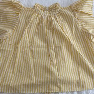Trovata Yellow Striped Blouse
